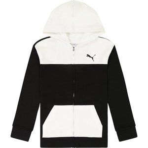 PUMA Hoodie Fleece Zip Up Jacket, Size 14/16 Youth, NWT, NEW